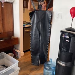leather overalls chaps