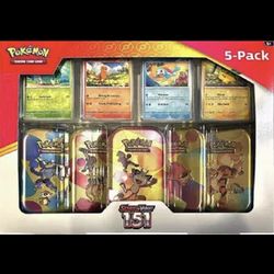 Pokemon Scarlet & Violet 151 Mini Tin 5-pack