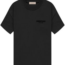 XS Fear Of God FOG Essentials Tee Stretch Limo Black (SS22)