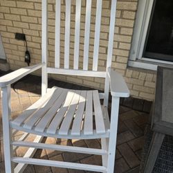 Outdoor Wooden Rocking Chair Set Of 2