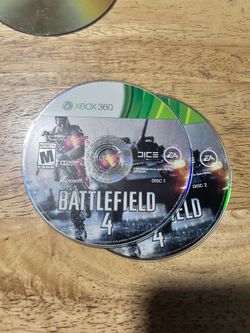 Battle field 4 Xbox 360 disc 1 and 2