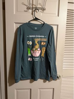 Pusheen Unisex Ramen Long Sleeve Tee Shirt 2026 Spring Box Exclusive Size Medium
