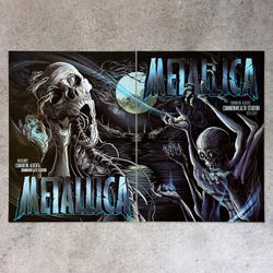 METALLICA Edmonton Posters Matching Number Set #33/50 2024
