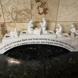 Ceramic Xmas Candle Holder