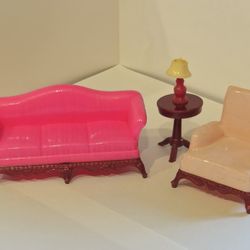 Renewal Vintage Doll House Furniture- Living Room Furniture