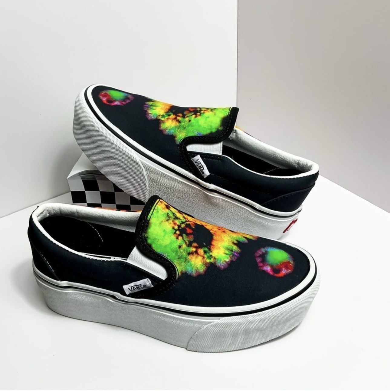 VANS Slip-On Platform Shoes “Paradoxical Tie-Dye” - W5