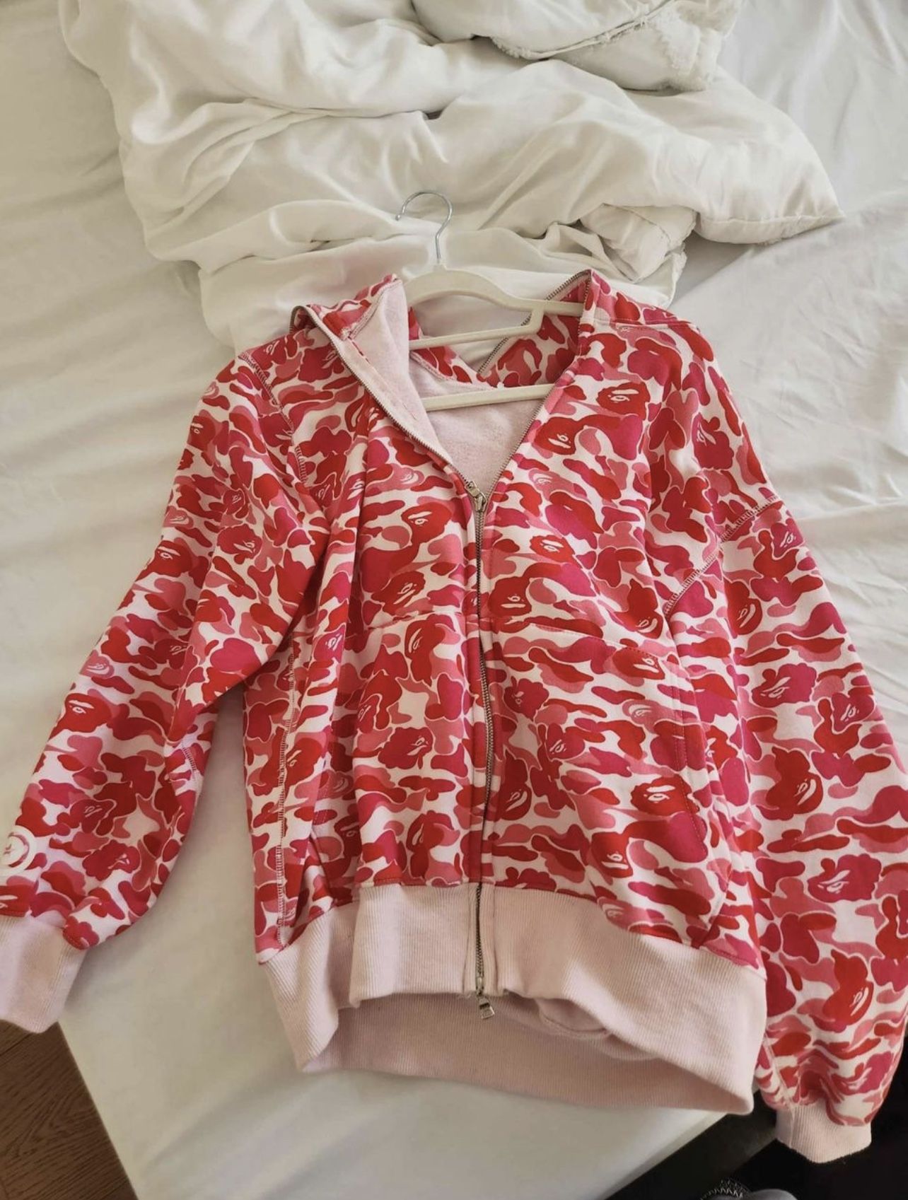 Pink Bape Zip Up