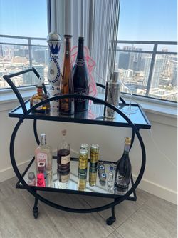 Black Bar Cart