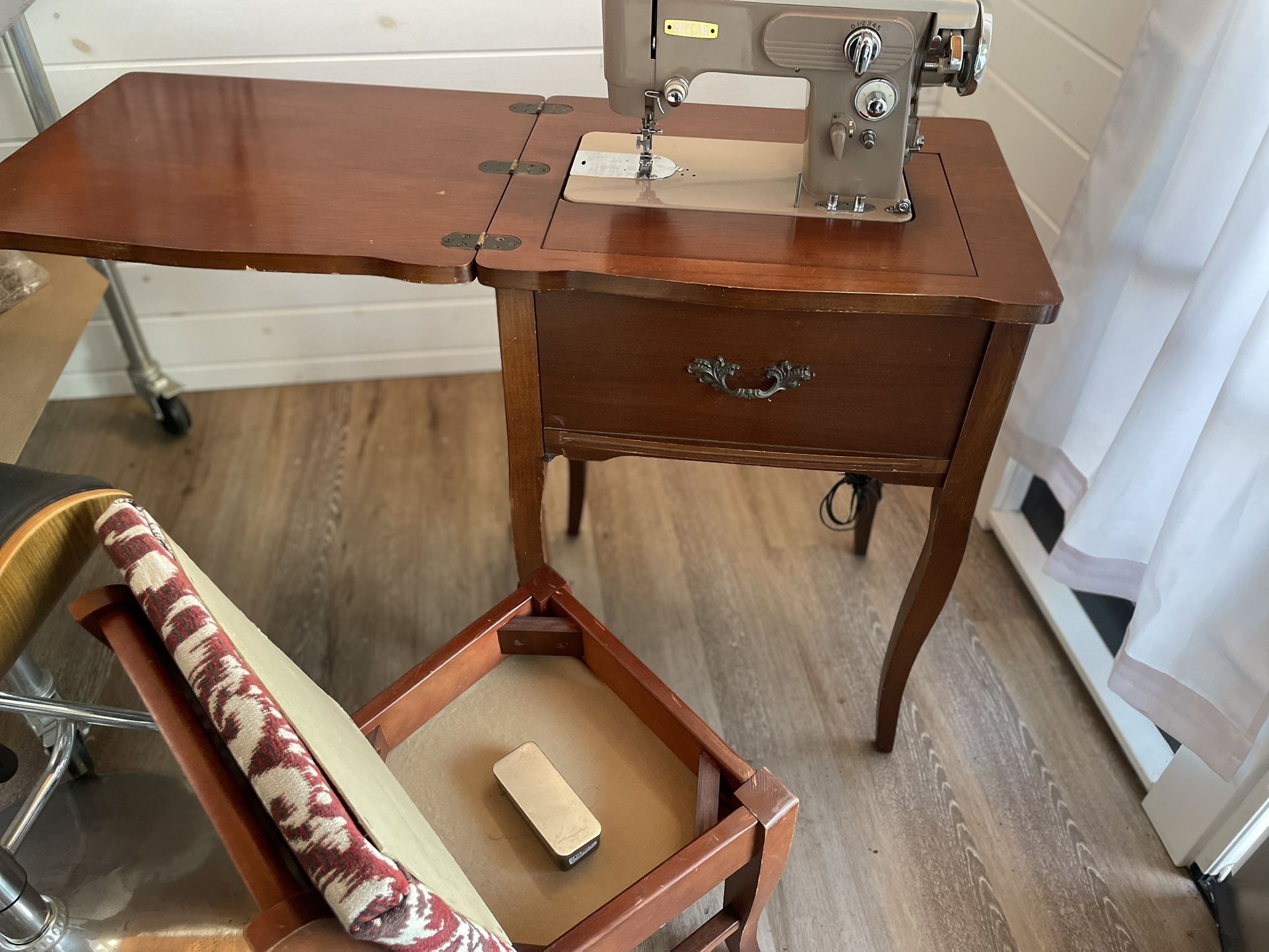 Antique sewing table set$60