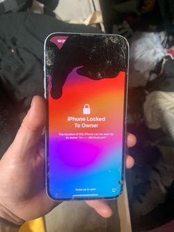 Apple iPhone – Cracked Screen, iCloud Locked