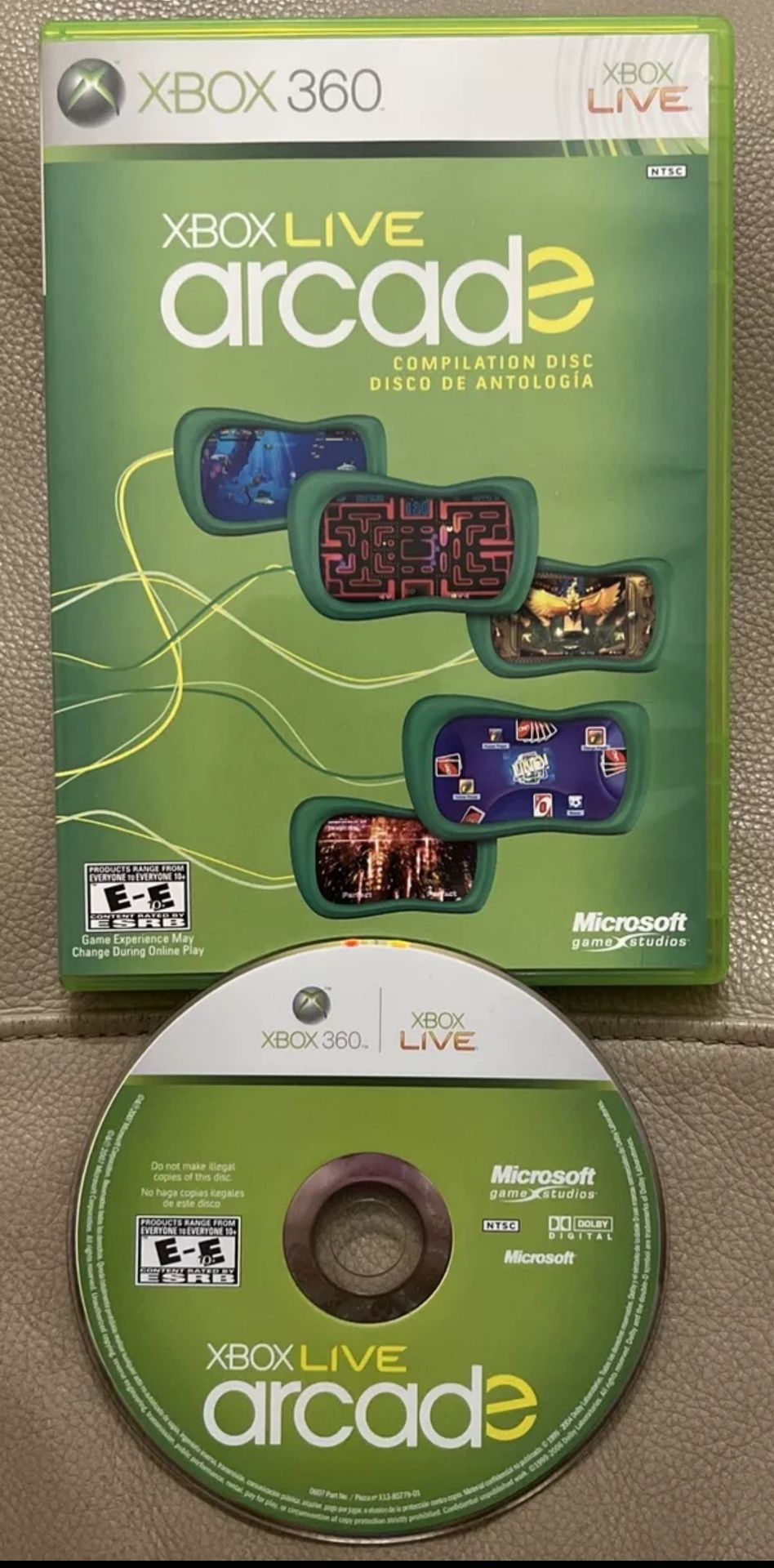 Xbox Live Arcade Compilation Disc Microsoft Xbox 360, 2007 GAME DISC & CASE