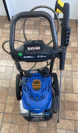 Black Max 2700PSI 2.3GPM Pressure Washer Subaru EA175V
