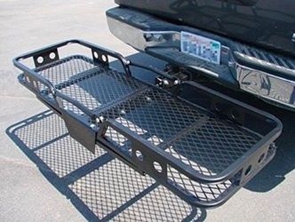 New 500Lb 60x20 Folding Tow Hitch Carrier Rack Luggage Basket Canasta Para Maletas Maleton