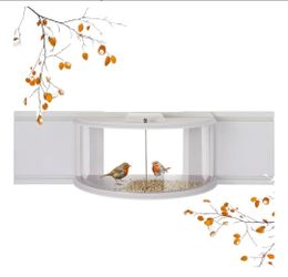 Window Bird Feeder Inside House
180° Clear Window Feeder Watch Bird
Window Feeder, Beige
