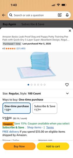 Potty training dog pads