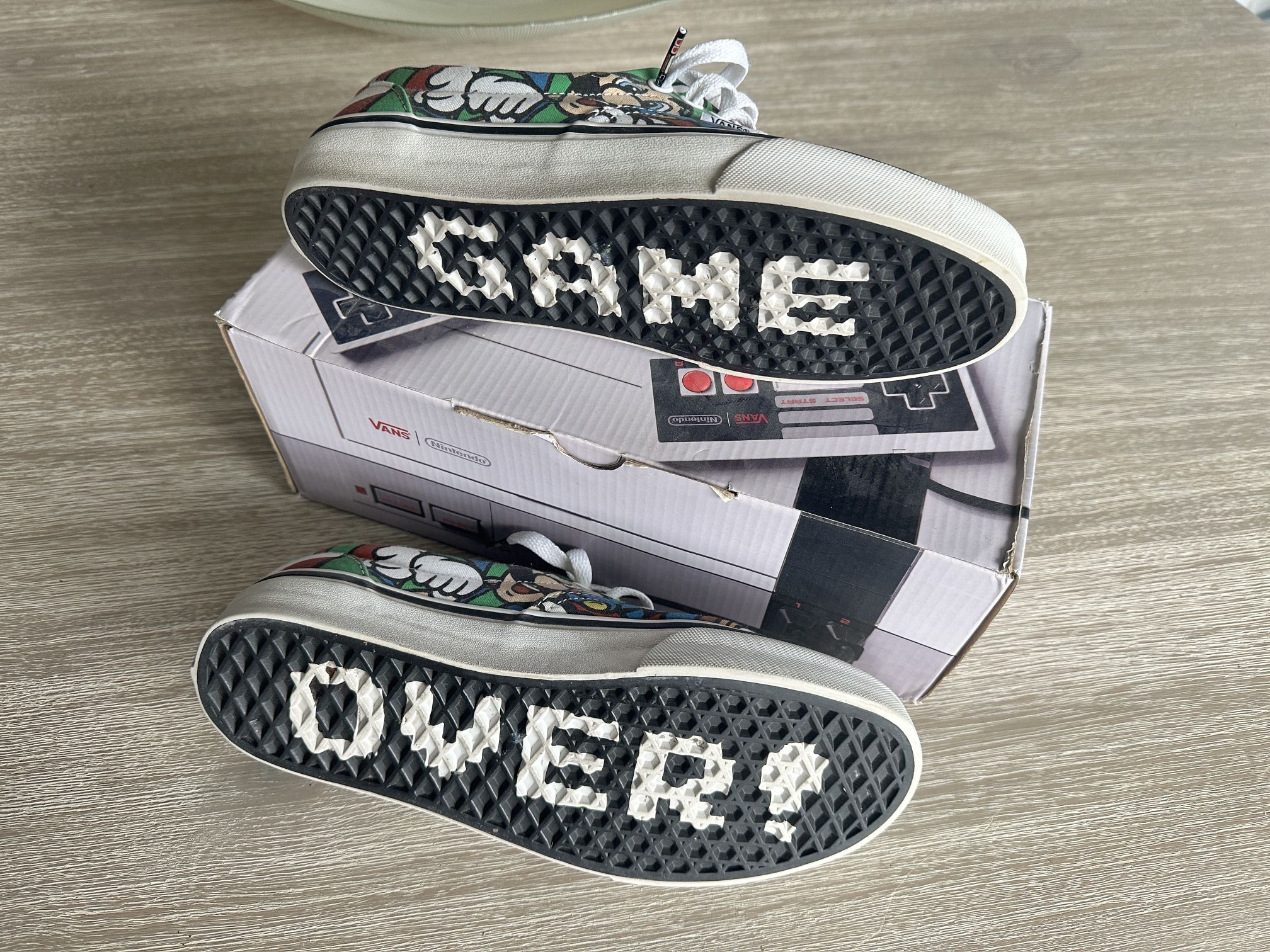 Super Mario Bros Vans Nintendo Schuhe Vans Sk8 Hi Vans Mario Shoes