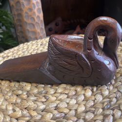 Wooden Swan Door Stopper