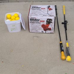 Heater Pitching Machine with hitting net, 25ball