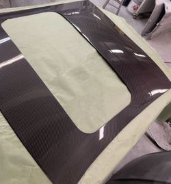 Infinity G35 2 Door Coupe Carbon Fiber Roof Overlay