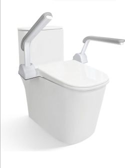 Toilet Safety Rail, Heavy Duty Foldable Toilet Handrail, Aluminum Alloy Support