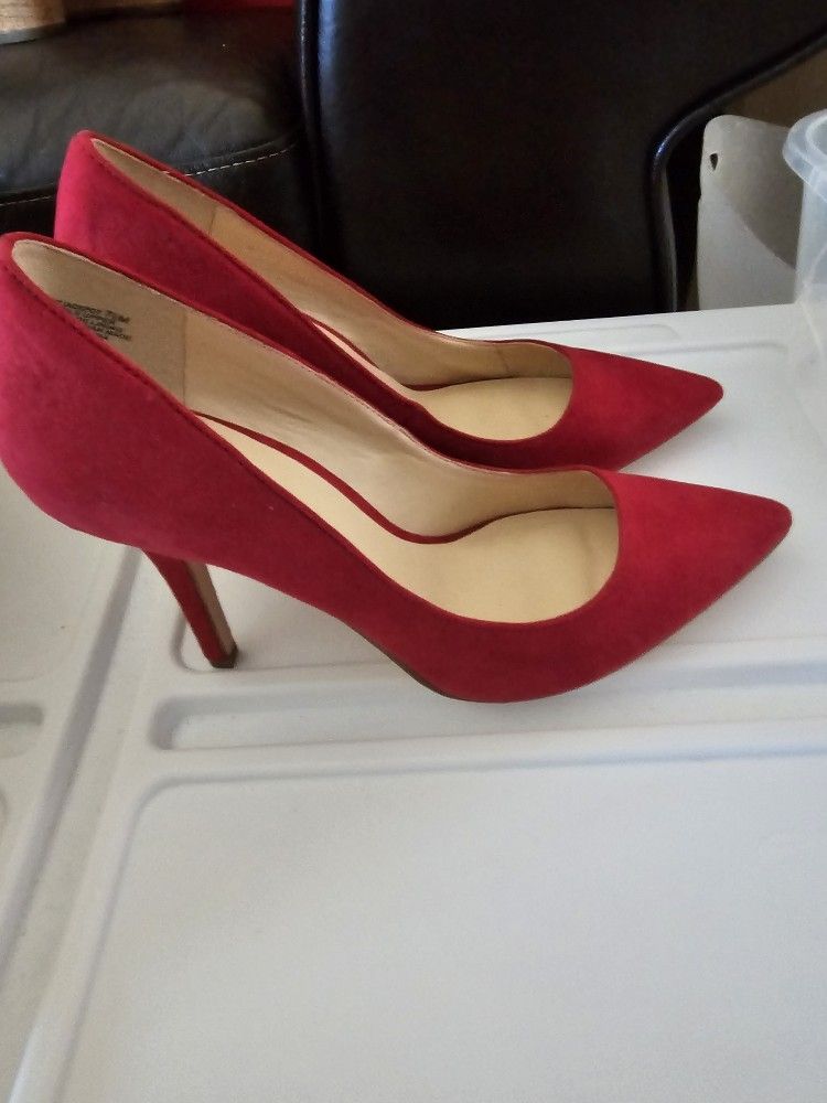 Red Suede Heels