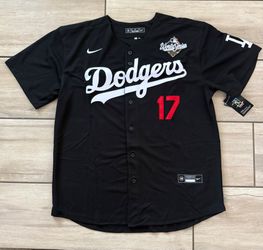 Dodgers Black Ohtani Jerseys with 2025 World Series patch