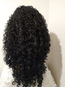 Free Parting Human Hair Blend Lace Front Wig  Thumbnail