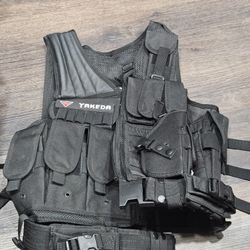 Yakeda Black Tactical Vest 