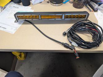 Diode Dynamics DD5052 18In LED Light Bar Single Row Straight Amber Combo