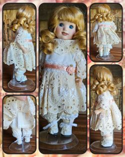 Paradise Galleries Sunday's Child, Porcelain Doll, Days Of The Week Collection