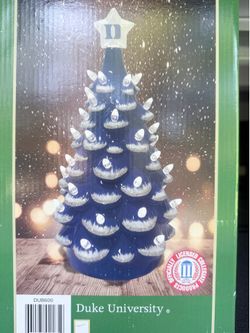 Duke ceramic Xmas Tree - 14 inches
