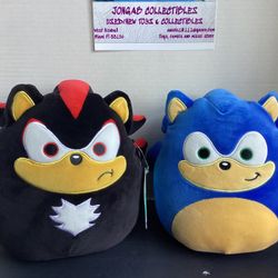 Sonic And Shadow Squishmallows Plush