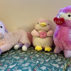 Horse, Penguin, Llama Alpaca Stuffed Animals