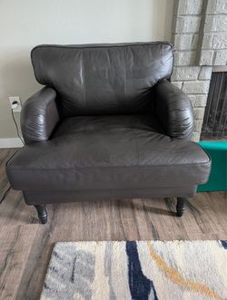 IKEA LEATHER ARMCHAIR