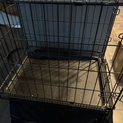 dog crate with divider and cover