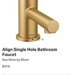 Moen Align  Brushed Gold 6191bg Bathroom Faucet