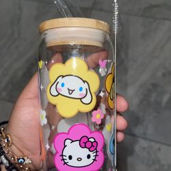 Sanrio Characters Libbey Beer Can Glass Cup