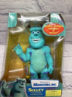 Disney Sully Bobble Dobbles Monsters Inc Bobble Head Blue Collectible