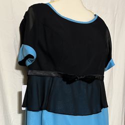 Lovely Black & Blue Dress