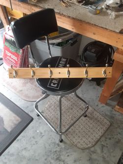 Coat Hanger Brass On Pine 