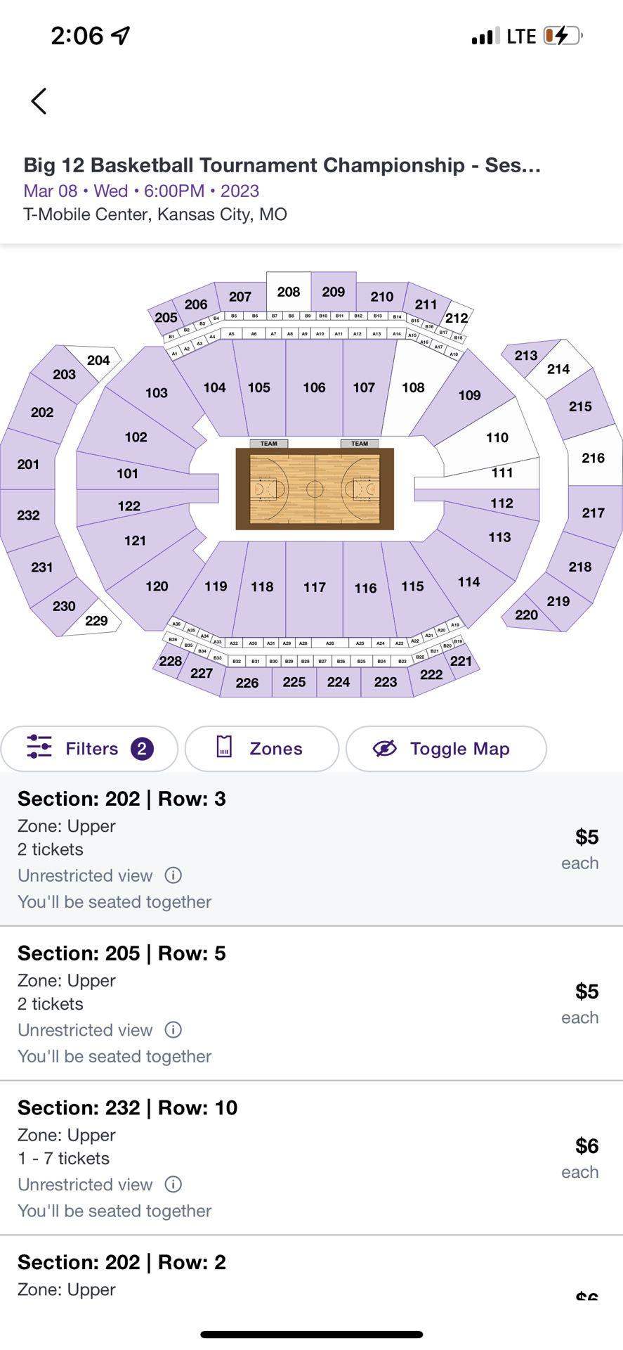 Buying Big 12 Tournament Tickets ALL SESSIONS