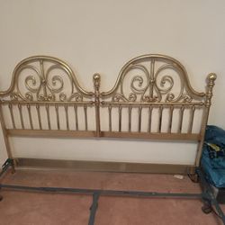 King Size Brass Bed Headboard