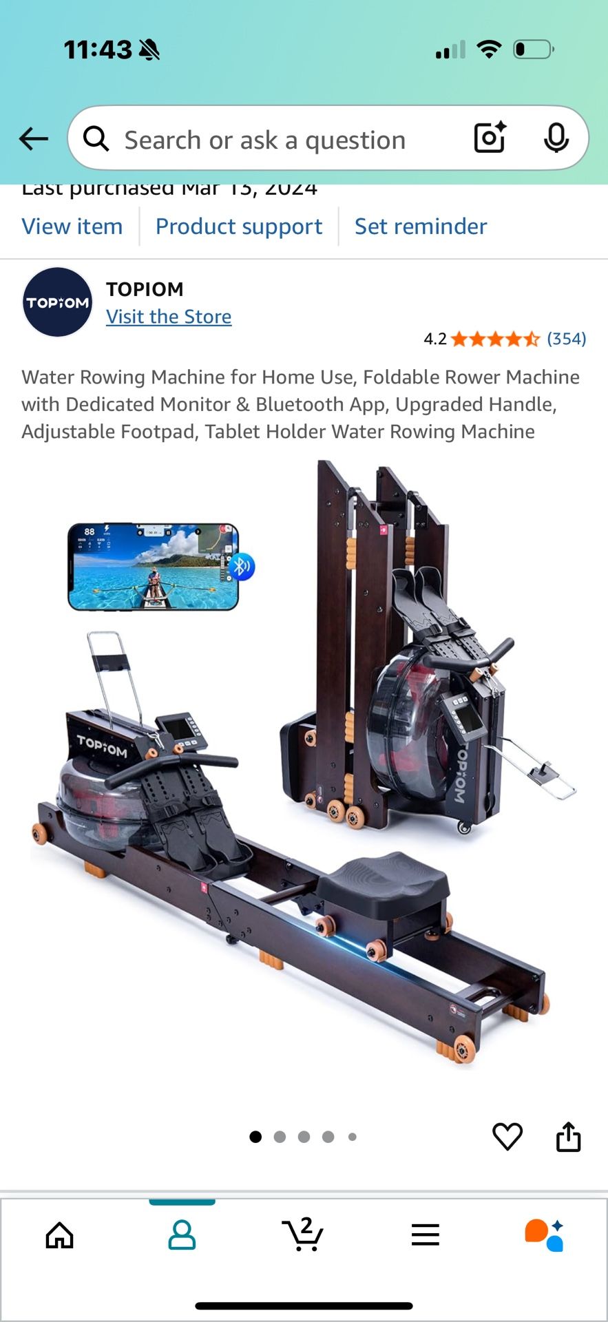 Water Rowing Machin