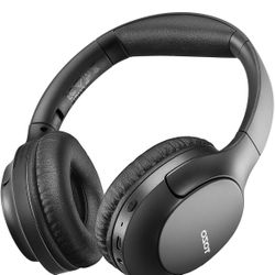 Over Ear Headphones, ENC Call Noise Cancelling Mic, Foldable Wireless Headset, 70H Playback, Deep Bass Stereo Sound, Customizable EQ via Button & App,