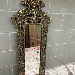 Antique Brass Mirror