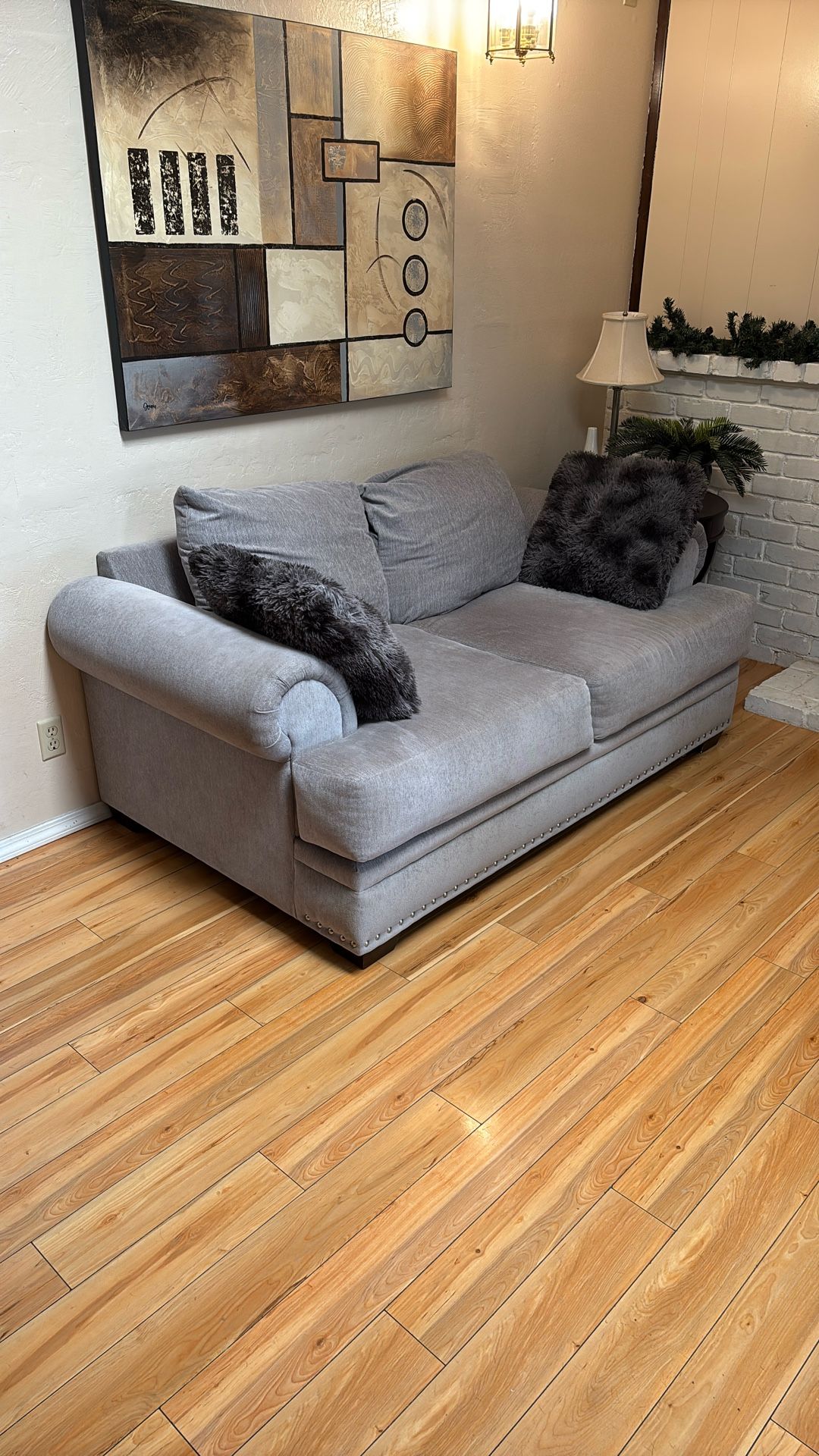 Comfy Grey Couch