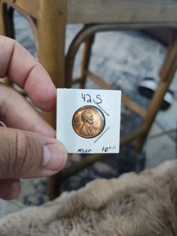 1942-S Lincoln Wheat Penny MS60