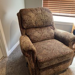 Paisley Upholstered Rocking Chair/Recliner
