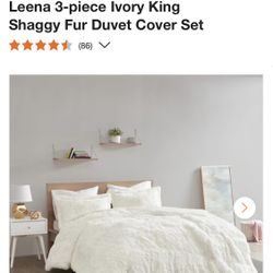 Faux Fur Fluffy Duvet Cover Set