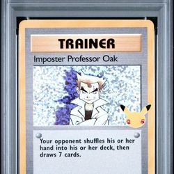 Imposter Professor Oak #73 Celebrations Pokemon - PSA 10